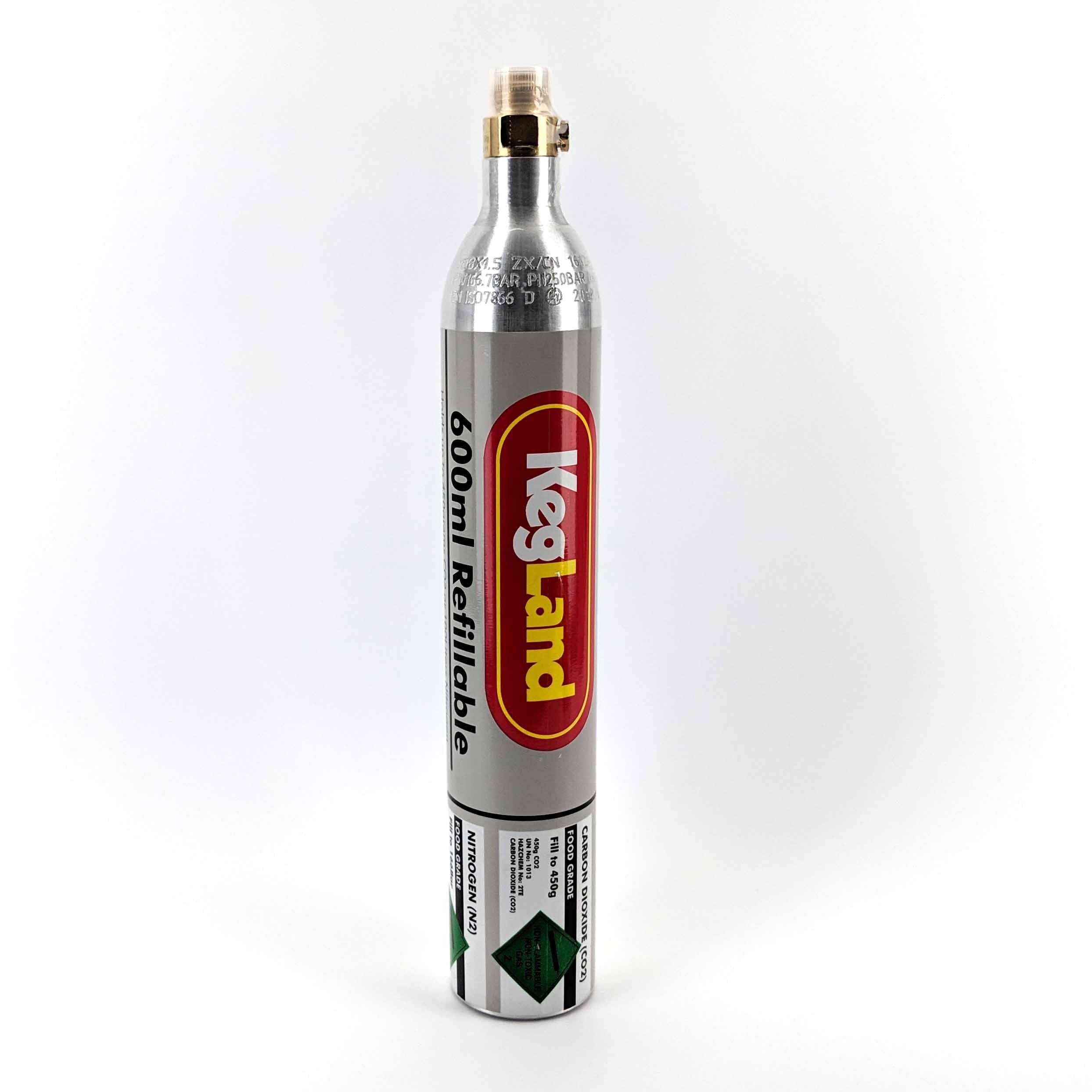 450g (0.6L) CO2 KegLand Branded Sodastream Compatible Cylinder - KegLand