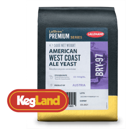 500g Brick - LalBrew - Premium BRY-97 - American West Coast Style Ale Yeast - KegLand