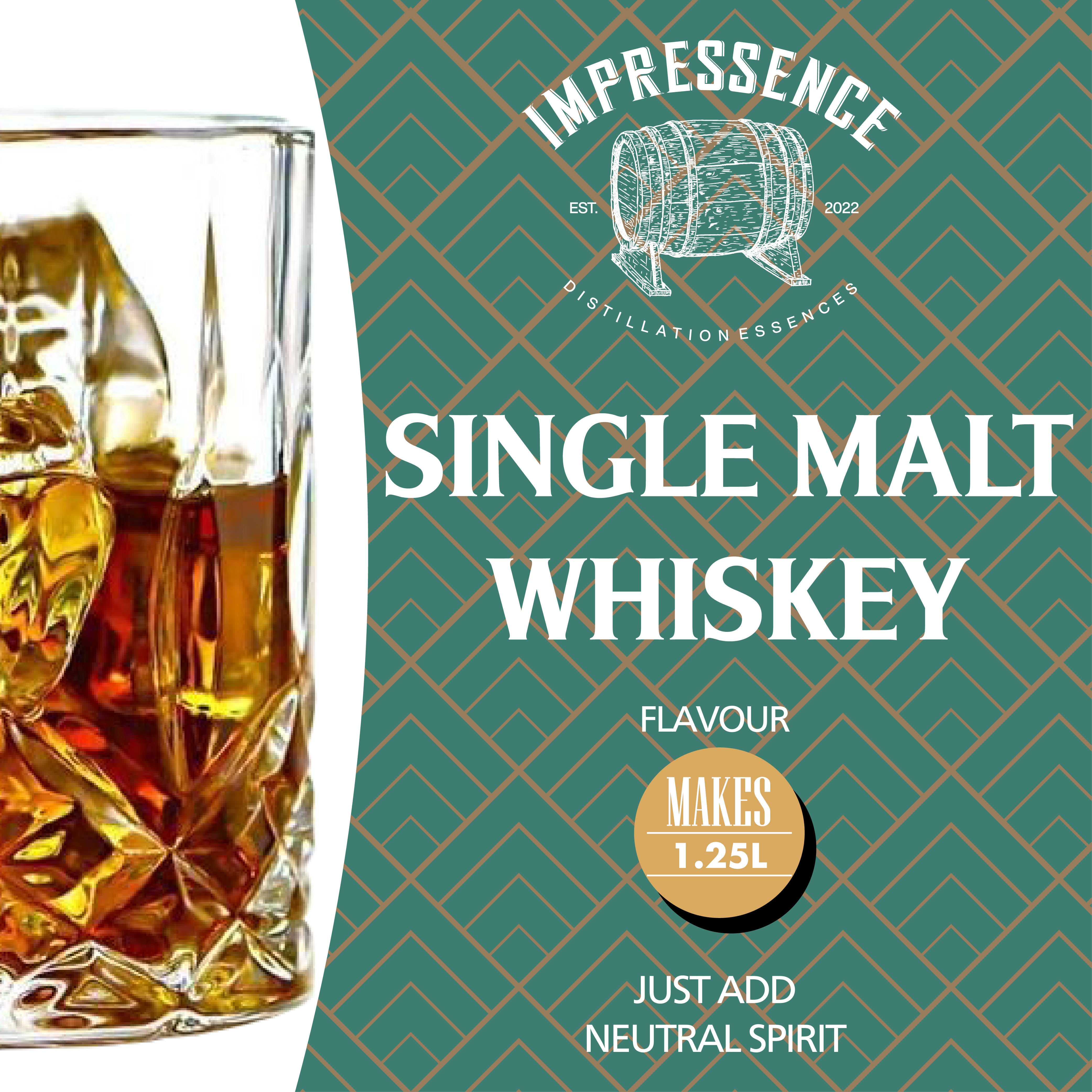 Impressence Single Malt Whiskey - Smooth and Oak Forward.