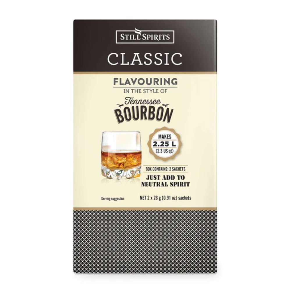 Tennessee Bourbon Spirit Flavouring - makes 2.25L of mellow and smooth sour mash style straight whiskey.