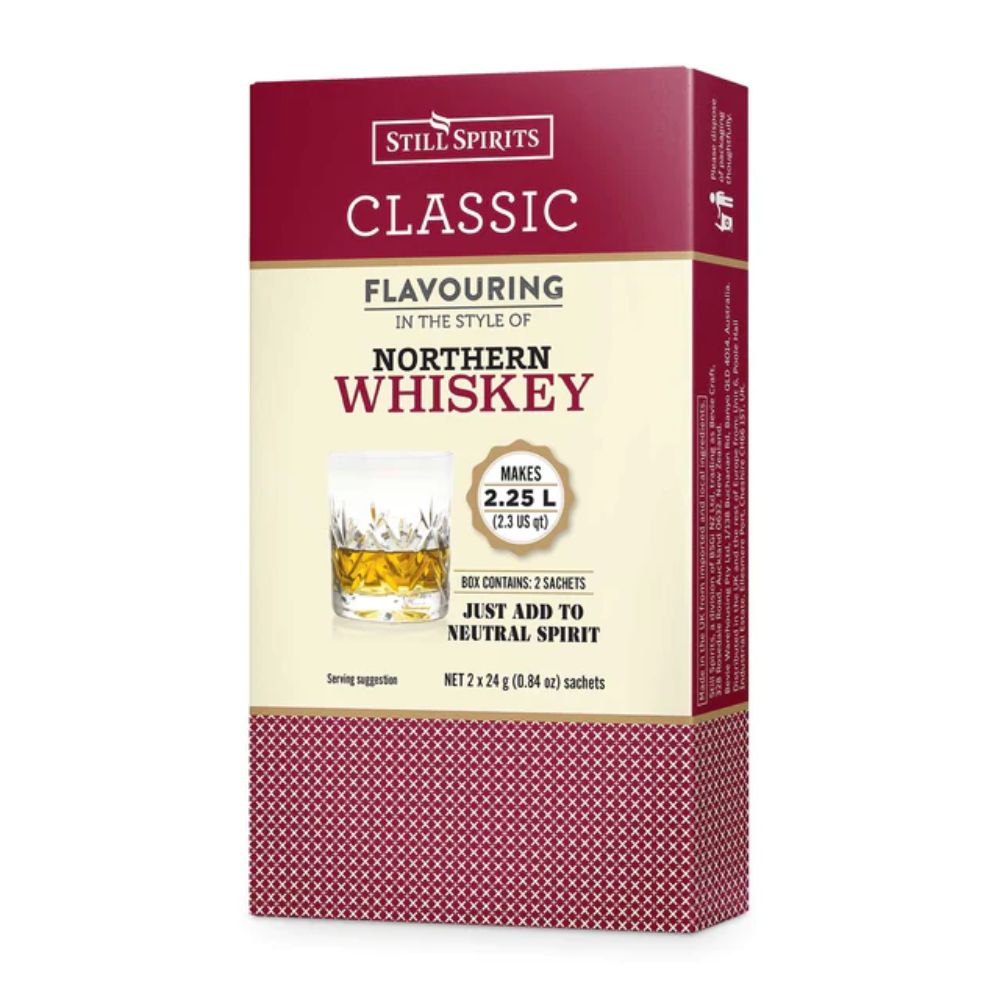 Northern Whiskey Spirit Flavouring - makes 2.25L of smooth and unblended highland malt whiskey.