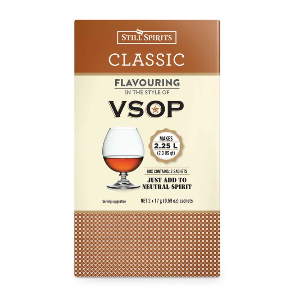 VSOP Spirit Flavouring - makes 2.25L of smooth, distinguished and elegant brandy.