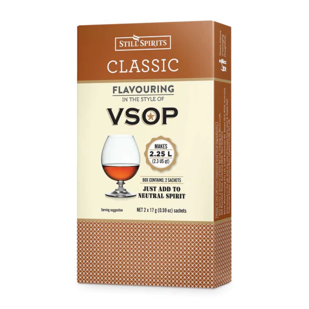 VSOP Spirit Flavouring - makes 2.25L of smooth, distinguished and elegant brandy.