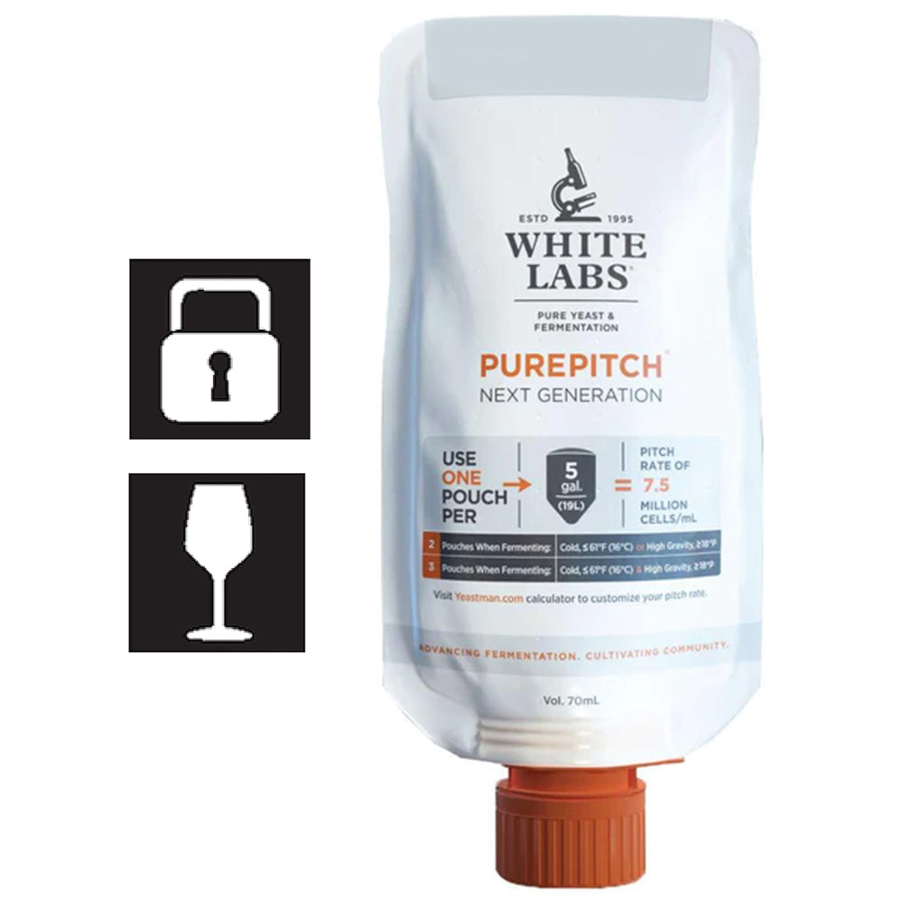 WLP760 Cabernet Red Wine Yeast Pure Pitch Next Generation - for full-bodied red wines and dry aromatic white wines.