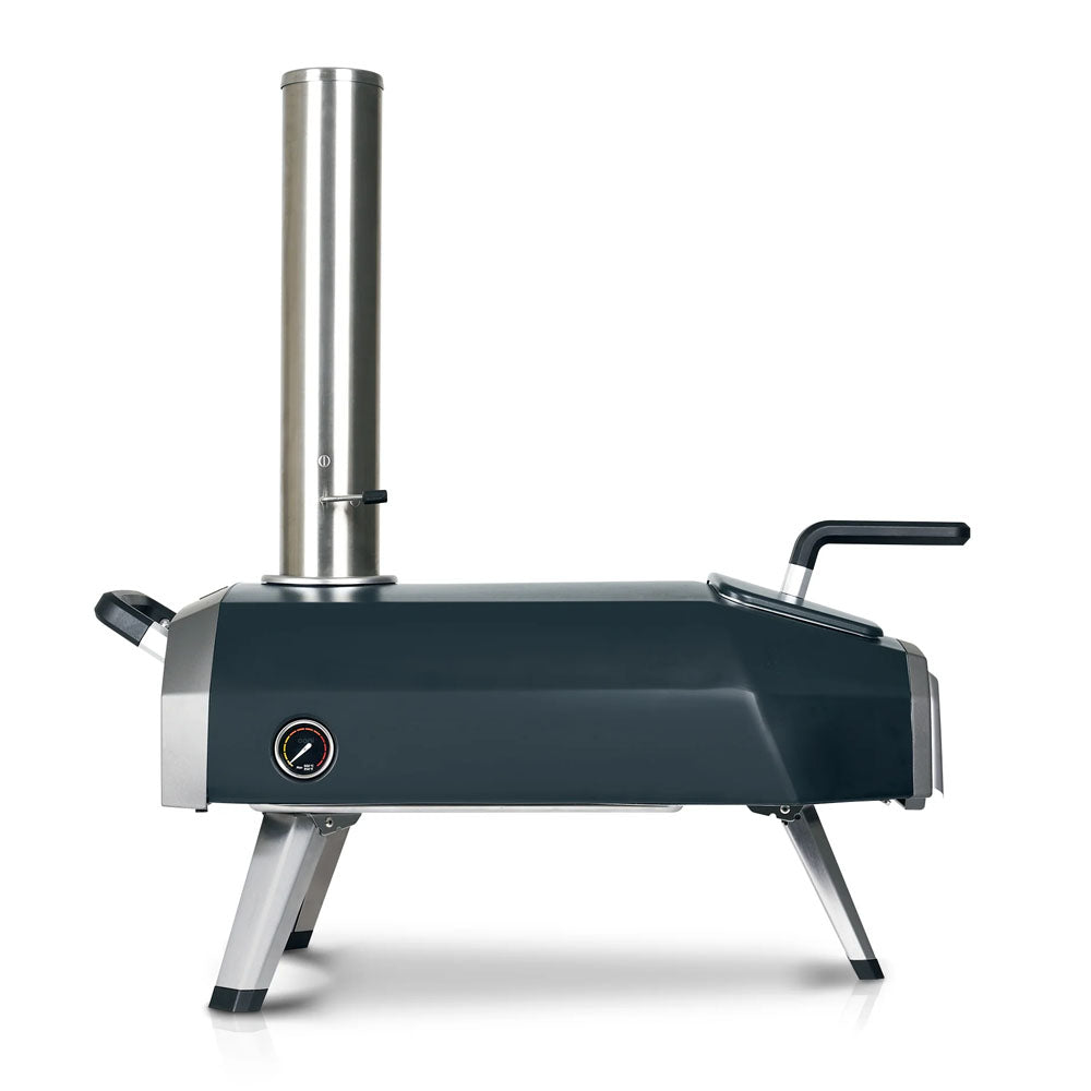 Ooni Karu 12G - Side on view of the best mutli-fuel portable pizza oven.