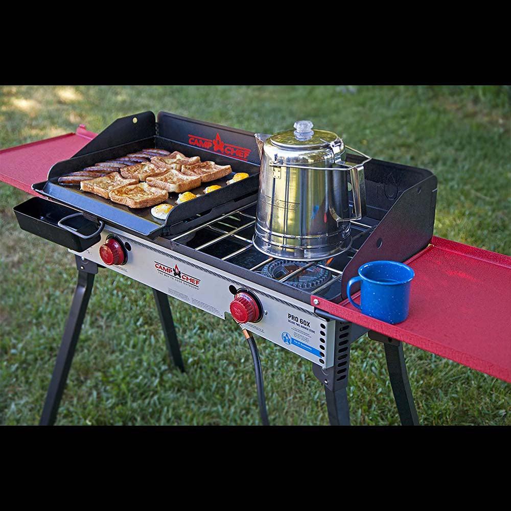 Camp Chef - 14 Inch Flat Top Griddle Cast Iron Cooktop (Single Burner) - KegLand