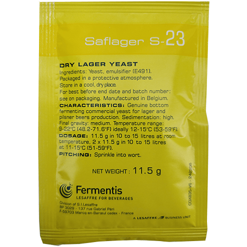 Fermentis SafLager S-23 Yeast x 11.5g - KegLand