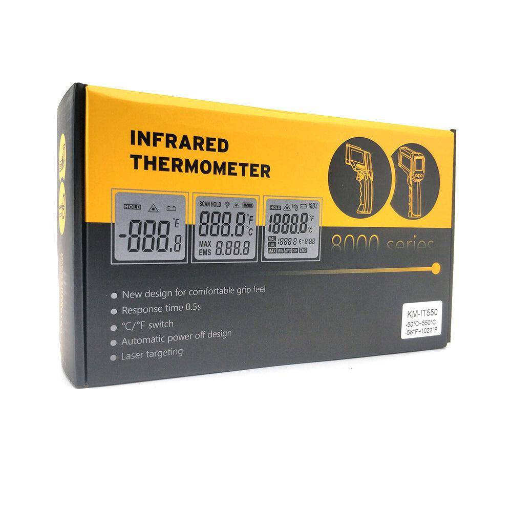 Infrared Thermometer Gun -50C to +580C (Black) - KegLand