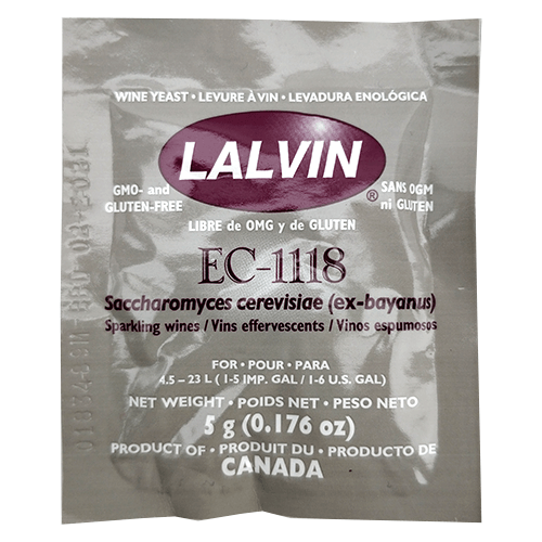 Lalvin - EC-1118 Yeast x 5g - KegLand