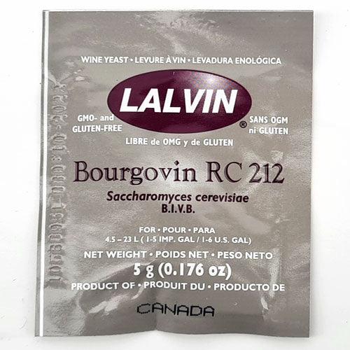 Lalvin Bourgovin RC212 Yeast x 5g | Pinot Noir / Red Wine | Lallemand