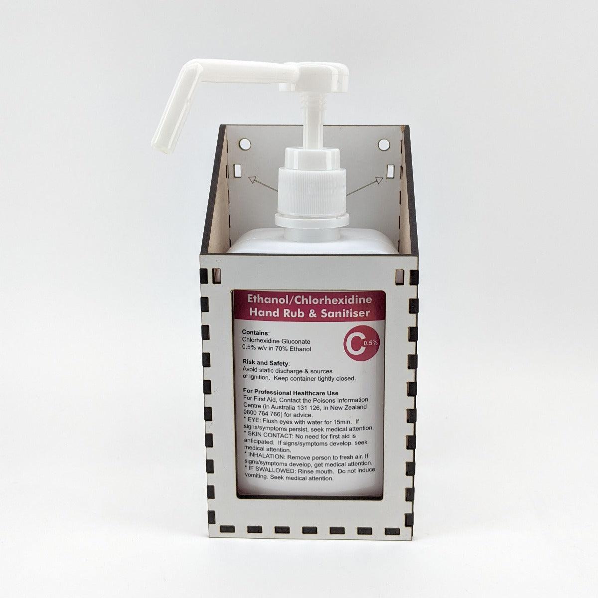 Laser Cut MDF Bottle Holder for Chlorhexidine Spray - KegLand