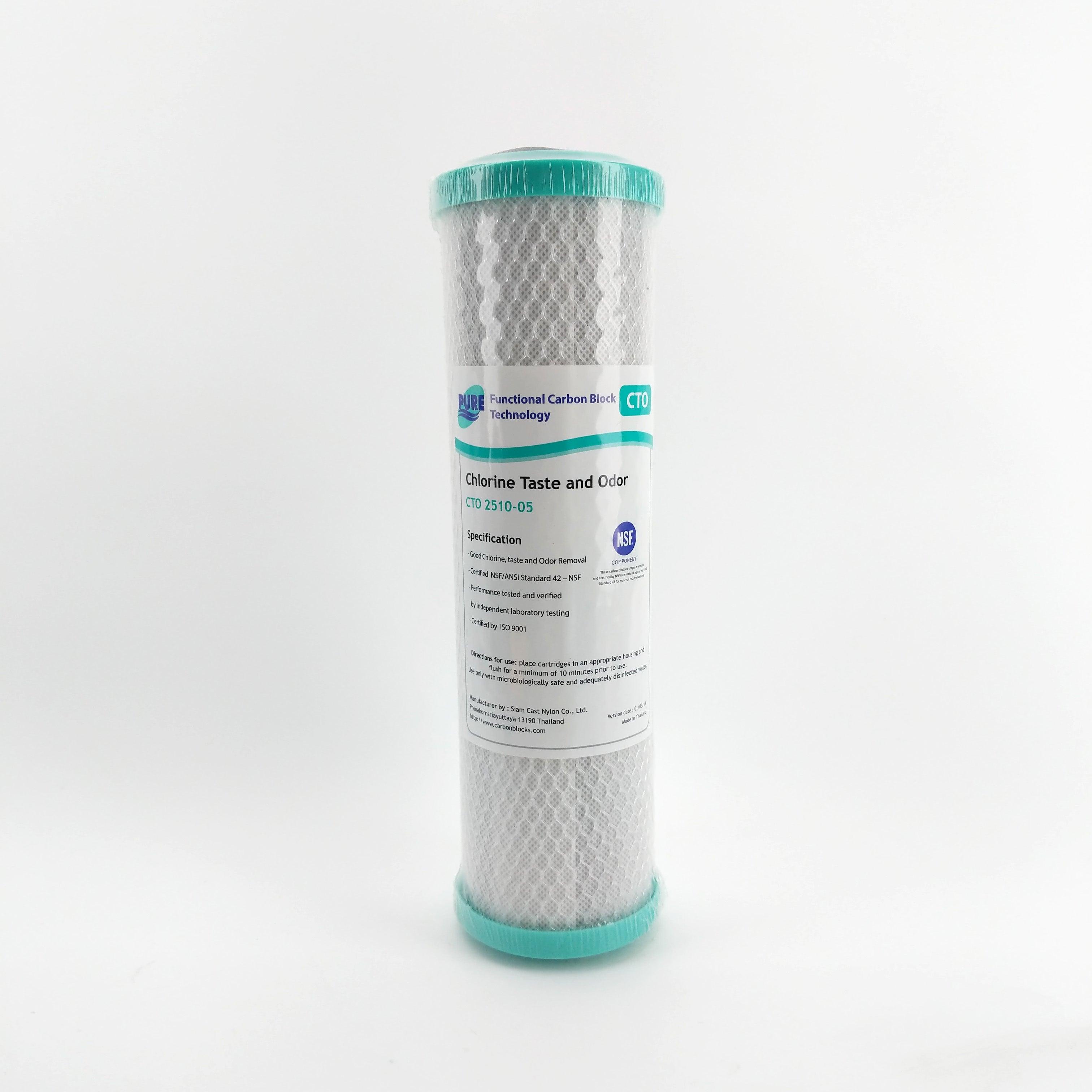 Pure Coconut Carbon Block Water Filter 5 Micron 10inch GT4-7CTO (CTO 2510-05) - KegLand