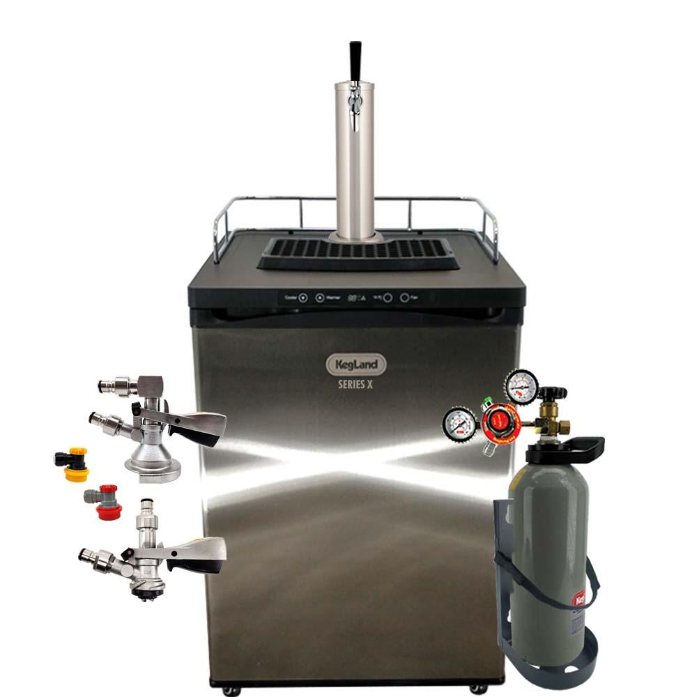 KegLand Series X Hot Swapper A&D Kegerator Draught Pack with 2.6kg Gas