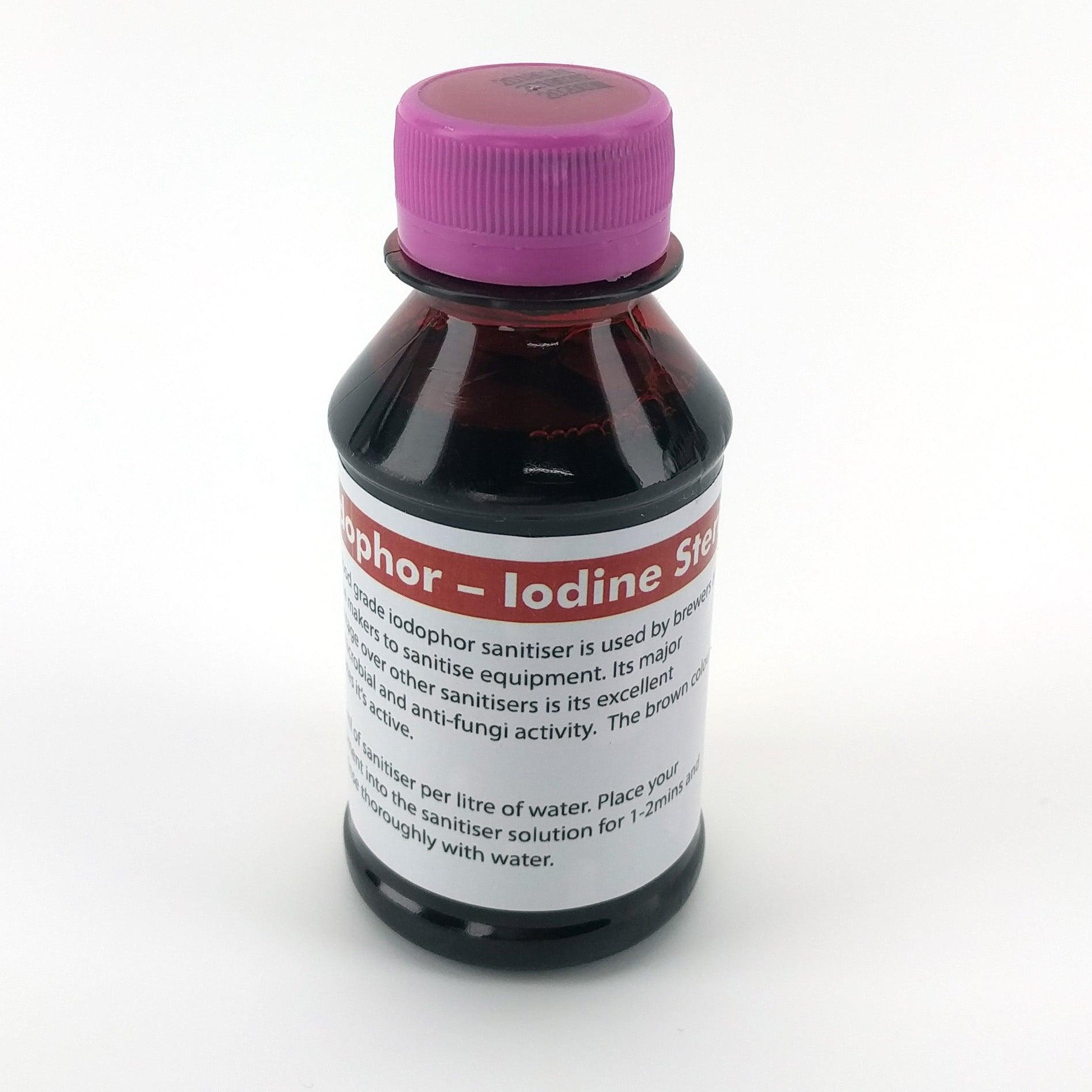 100ML Iodophor - Iodine Sanitising, Non-Rinse, Mash Conversion Check - KegLand