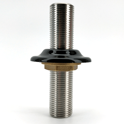 100mm 5/8 All Thread Shank (with Black Plastic Collar and 5/8 nut) - KegLand
