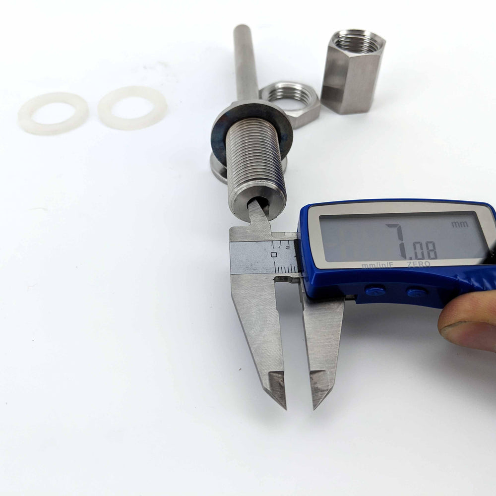 1/2 Inch BSP 304 Stainless Solid Thread Weldless Thermowell