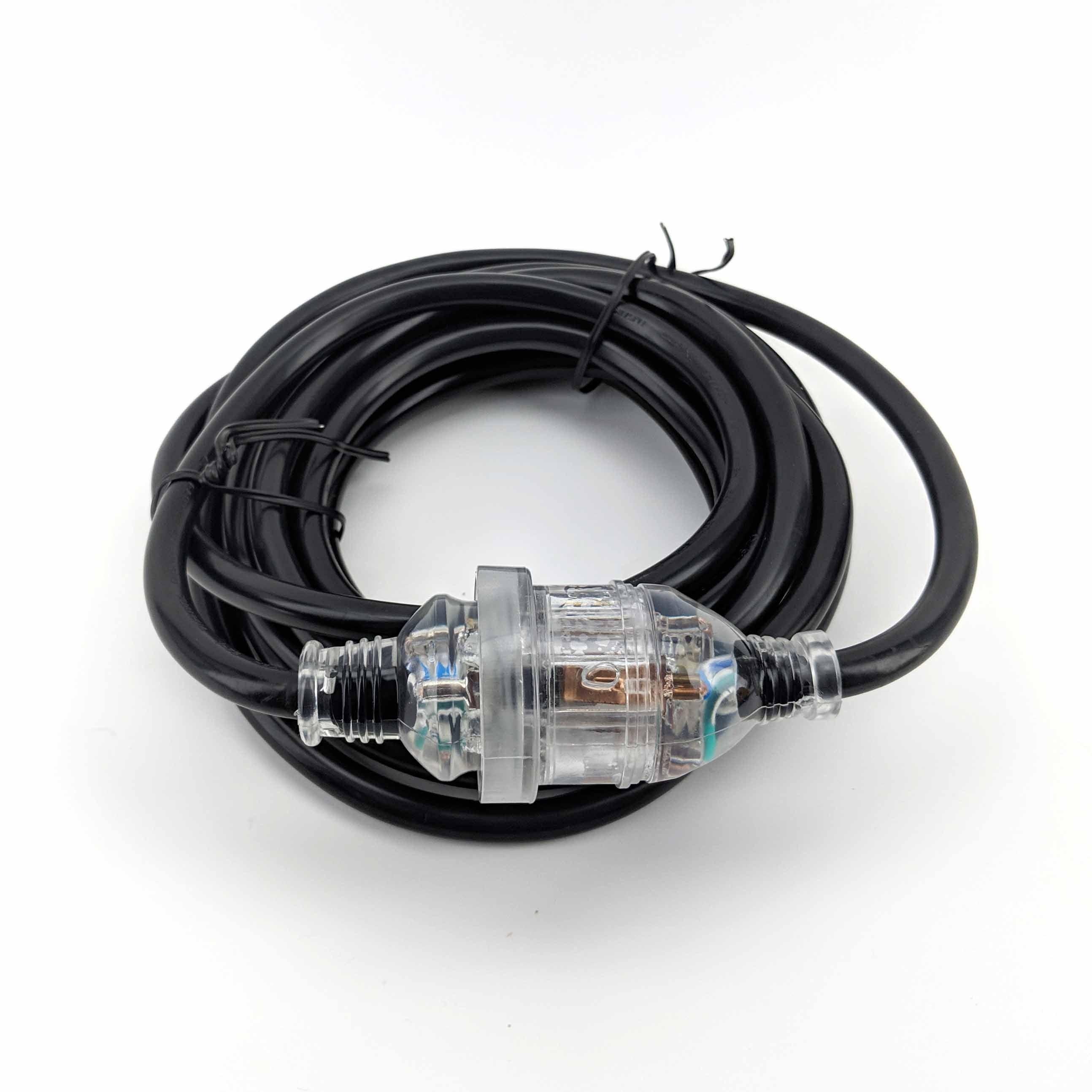 15 amp Extension Lead 5m (with LED Light) (Australian Plug) - KegLand