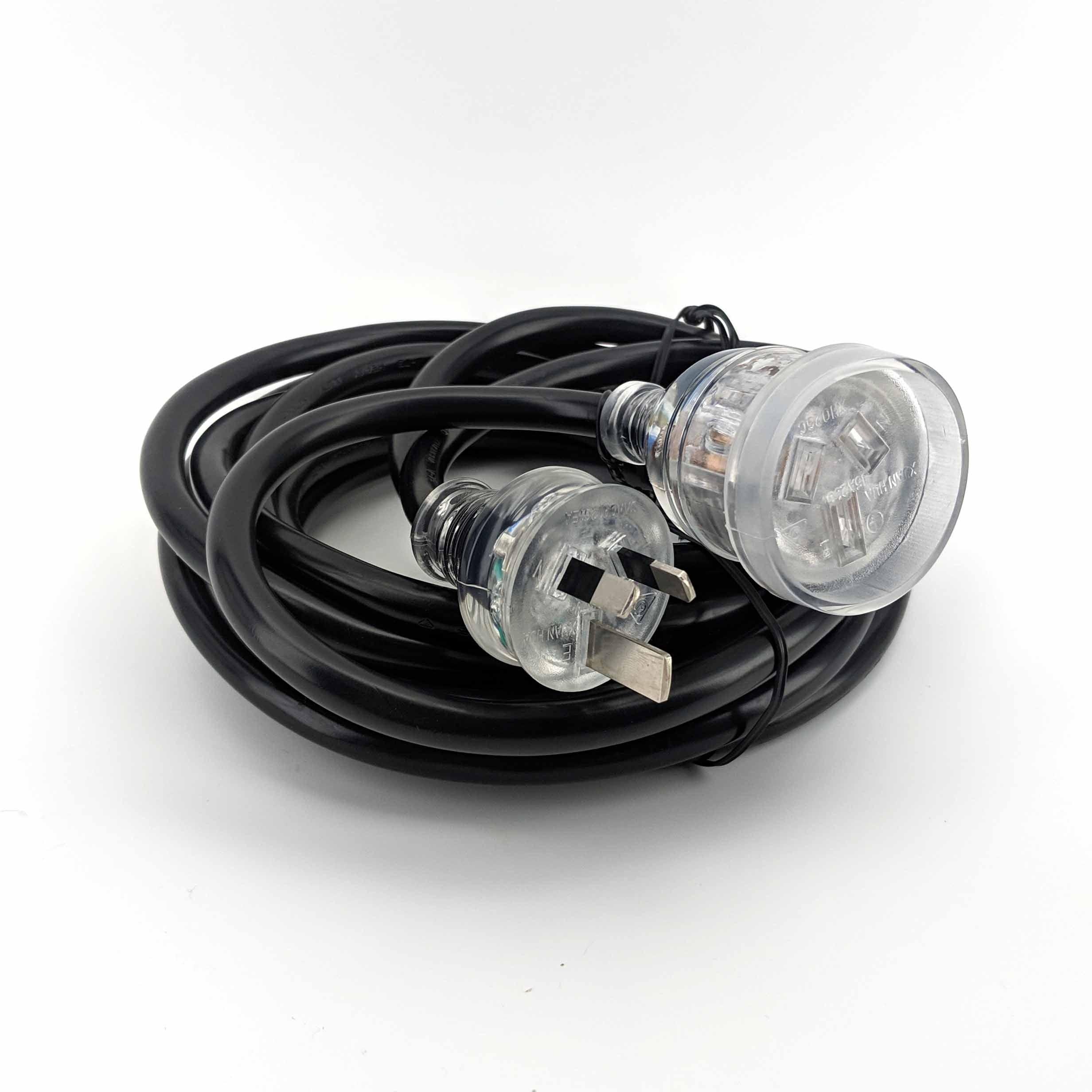 15 amp Extension Lead 5m (with LED Light) (Australian Plug) - KegLand