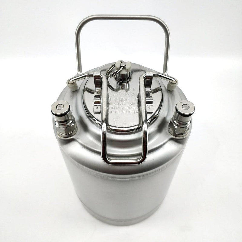 2L Ball Lock Keg with Corny Keg Lid and Metal Handle (152mm x 252mm)
