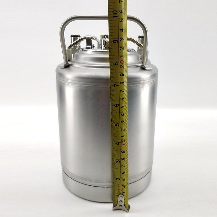 2L Ball Lock Keg with Corny Keg Lid and Metal Handle (152mm x 252mm)