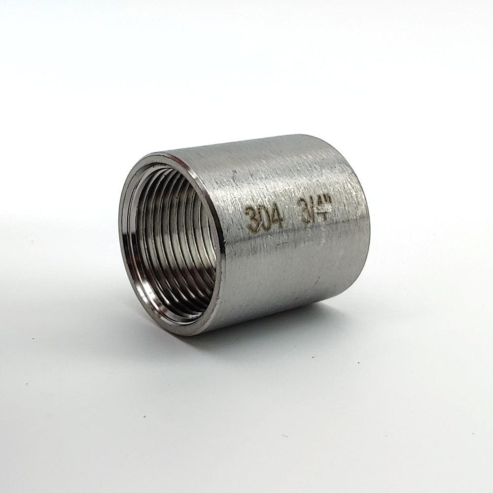 3/4 Inch BSP Stainless Internal Threaded Pipe Socket - KegLand