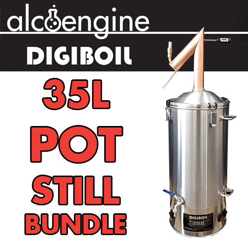 35L Alcoengine Copper Pot Still Bundle - KegLand