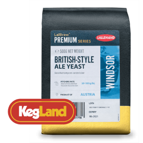 500g Brick - LalBrew - Premium Windsor British-Style Ale Yeast - KegLand