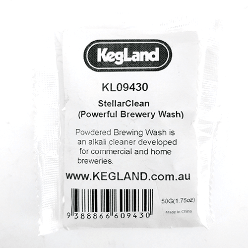 50g - StellarClean - Powerful Brewery Wash PBW (50g 1.75oz) in Sachet - KegLand