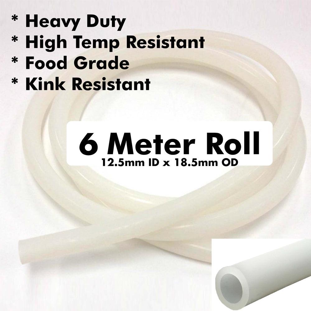 6m roll of heavy Duty Silicone Tube - (ID12.5mm x OD18.5mm) - KegLand