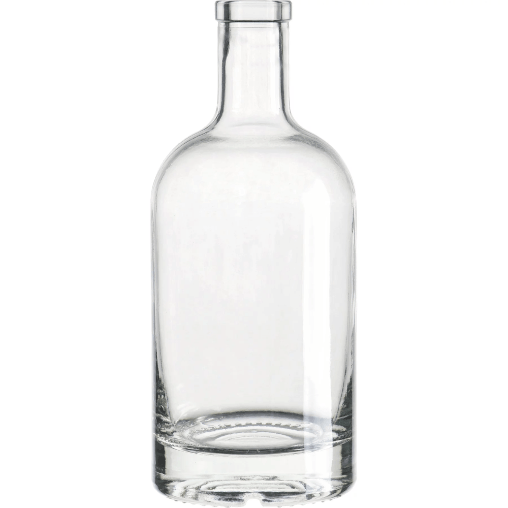 750mL Glass Spirit Bottle with Black Synthetic Cork Lid - KegLand