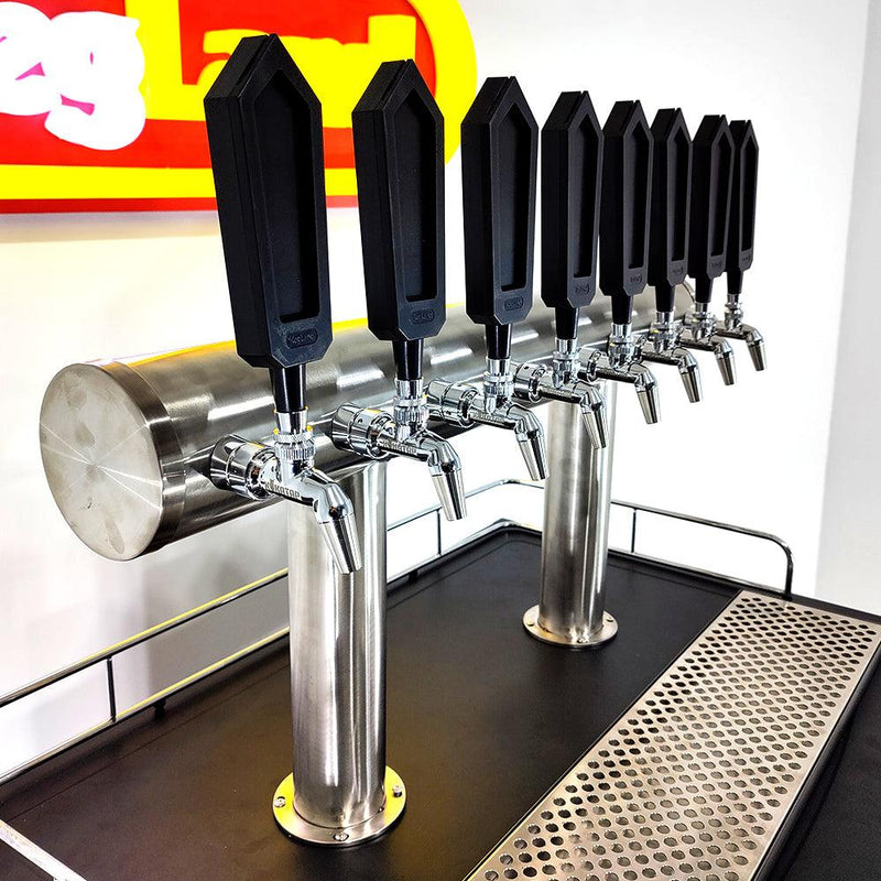 8 Tap TT Bar Stainless Font Only for Series X Plus Kegerator