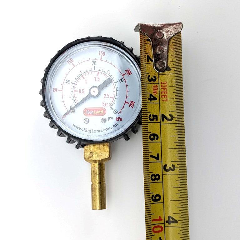 8mm (5/16”) Push in Pressure Gauge 0-40psi - duotight compatible - KegLand