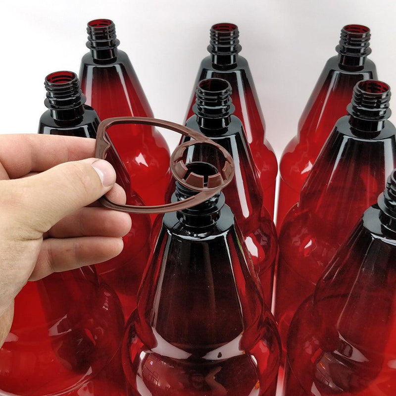 KegLand Amber PET bottles 2.5L (Pack of 9) with Screw Caps and Handles