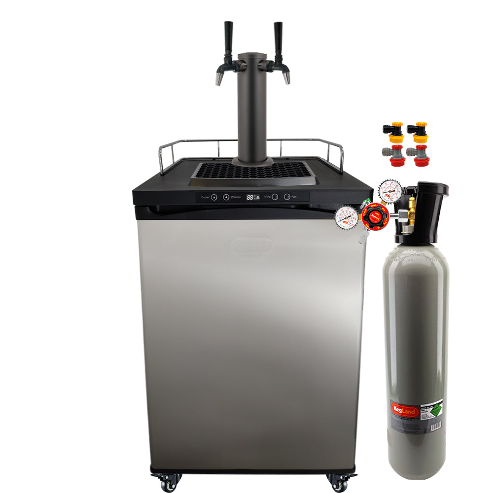 Get the best pre-thought-out kits brought to you by the best selling Kegerator manufacturer in the world KegLand. This is the KegLand Staff preferred setup type for homebrewing setups. Nothing overly complicated, but also a good base if you want to do small upgrades in the future.