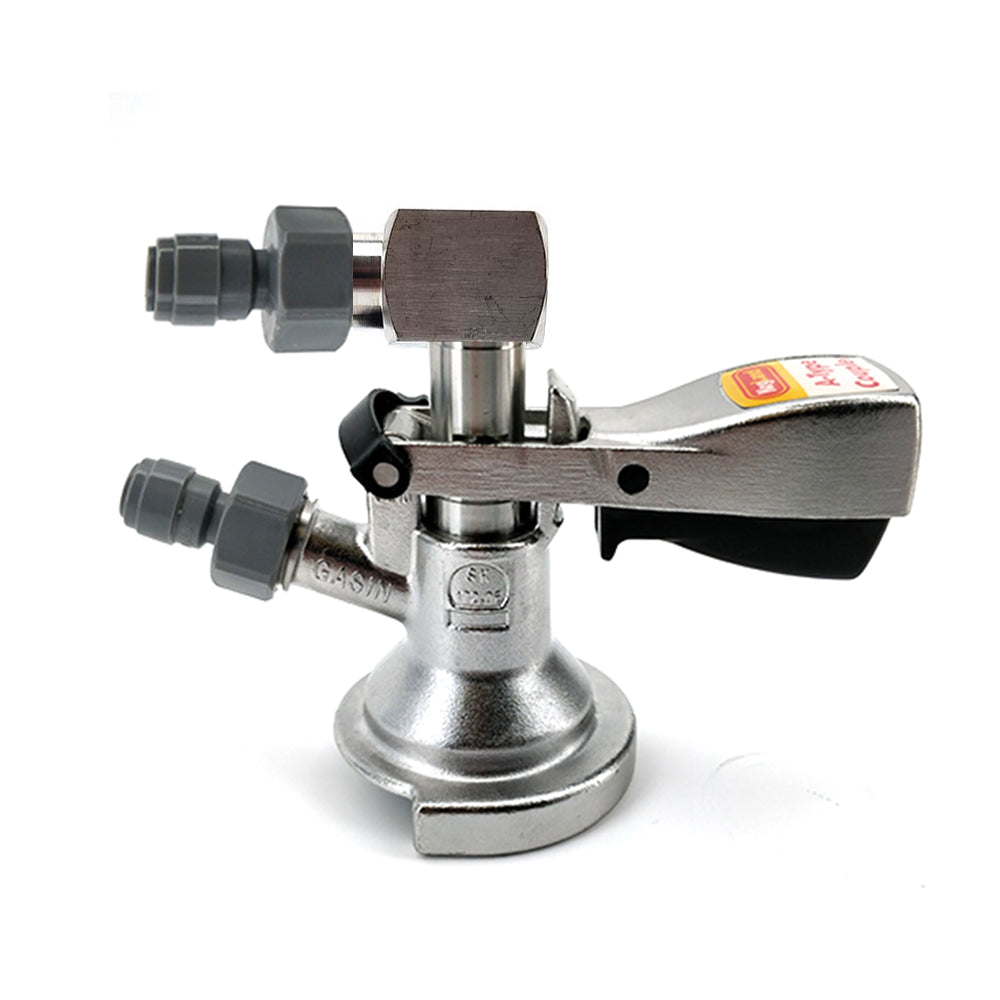 Commonly referred to as the "Slide On Coupler" or "German Slider", this Commercial Coupler Kit includes a low profile elbow suitable for Kegerators like the Series X and Series X Plus.