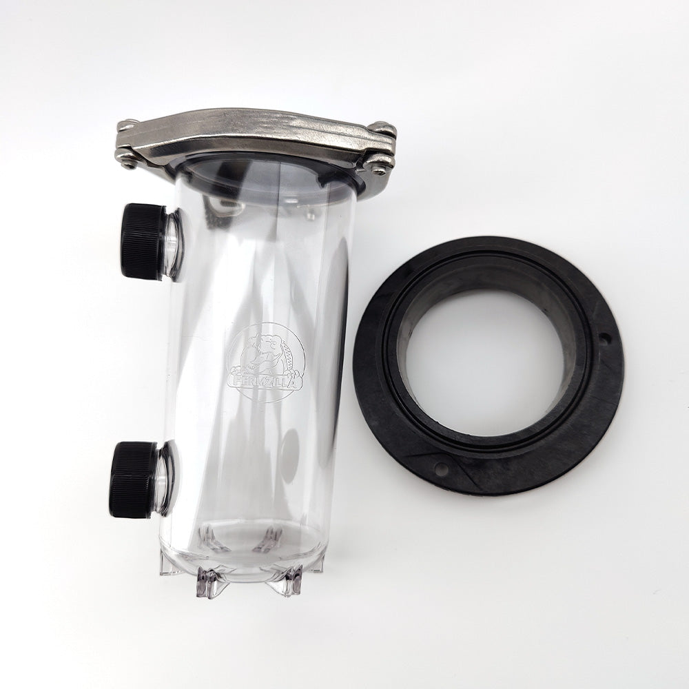To upgrade your FermZilla Tri-Conical 1000mL Threaded collection container to the Generation 3.1 600mL x 3 Inch Tri-Clover you will need this kit.