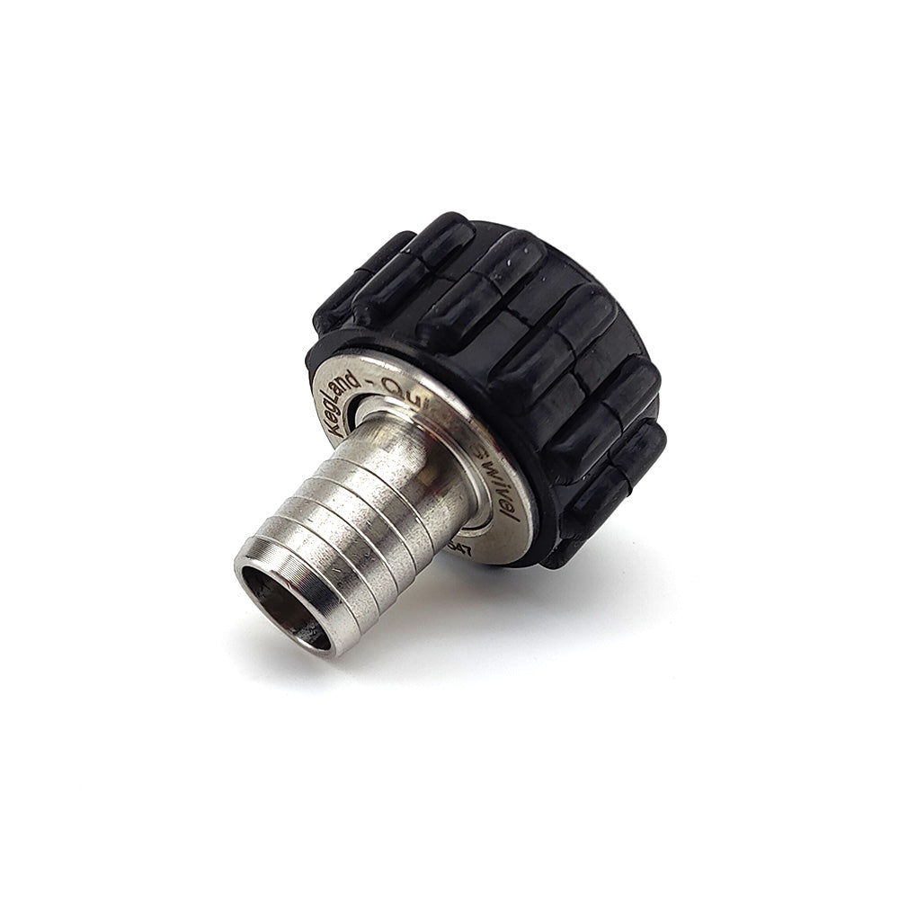 The KegLand Stainless Steel Quick Connectors in 1/2" Female NPT come with a heavy duty silicone grip guard allowing comfortable and quick tool-free operation.