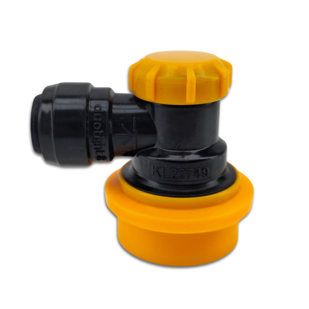 duotight 8mm (5/16) x Ball Lock Disconnect - (Black + Yellow Liquid)
