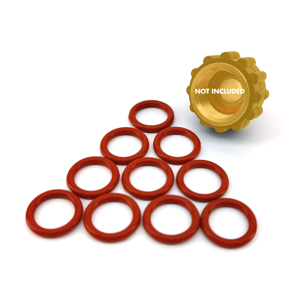 This is a replacement 10 pack of O-Rings for the KL31547 KegLand Quick Swivel Connector 1/2" Nut. Size: 22m OD x 3mm Thick.
