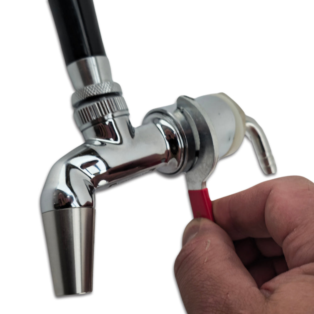 This tool is specifically designed to tighten the NukaTap collar piece to a short, long or tap shank adaptor. It's easy grip handle makes tightening a breeze.