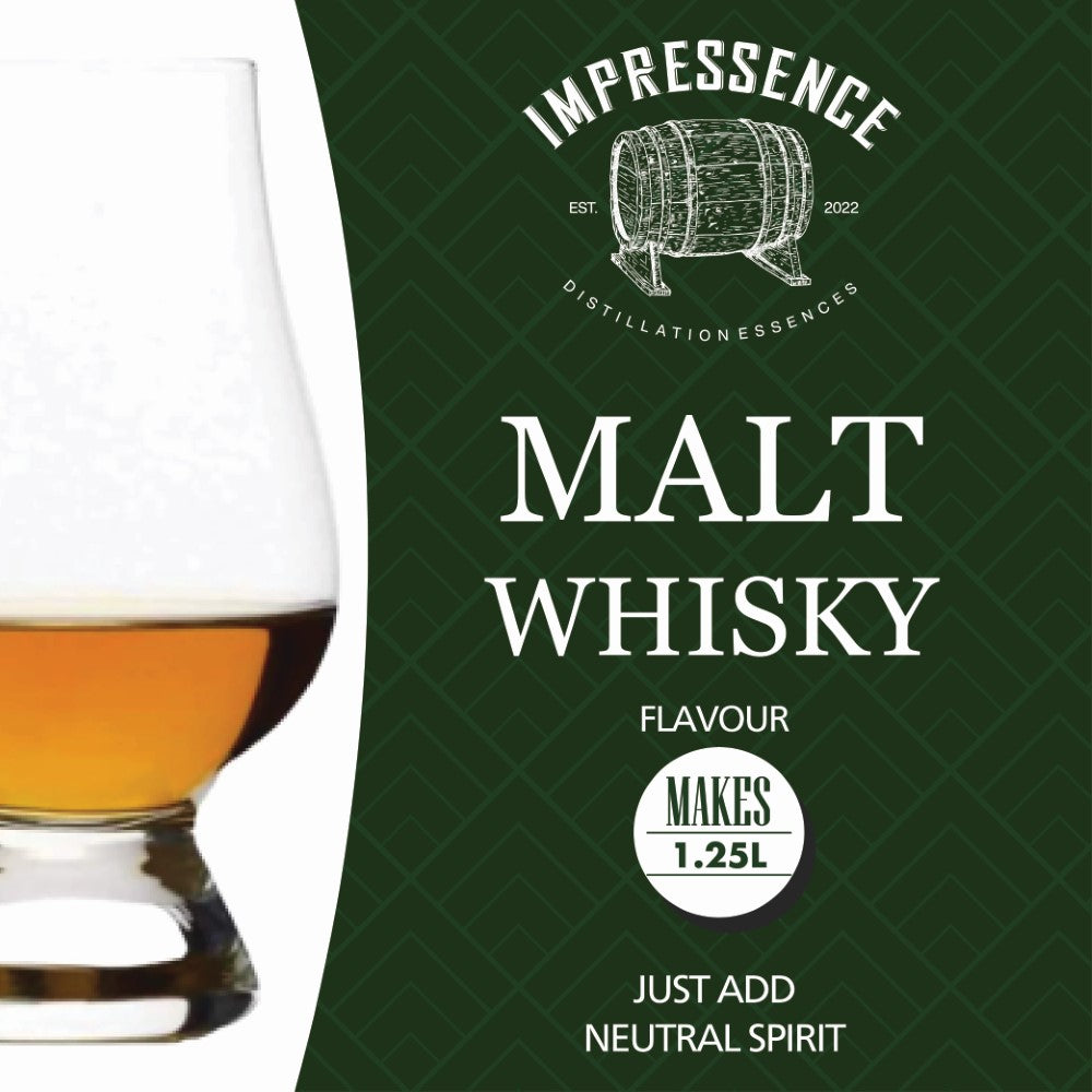 Malt Whisky Spirit Flavouring - makes 1.25L of smooth Green Label Scotch Whisky.