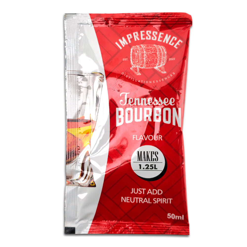 50mL Tennessee Bourbon Spirit Flavouring Satchet- makes 1.25L of fruity and sweet sour mash style Bourbon.