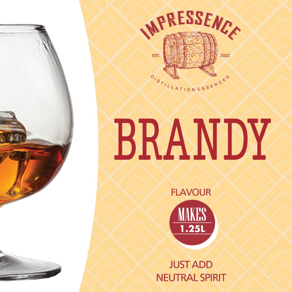 Brandy Spirit Flavouring - Floral and spicy aromas leads to rich blonde caramel, dried apricots and lashings of orchard fruits.