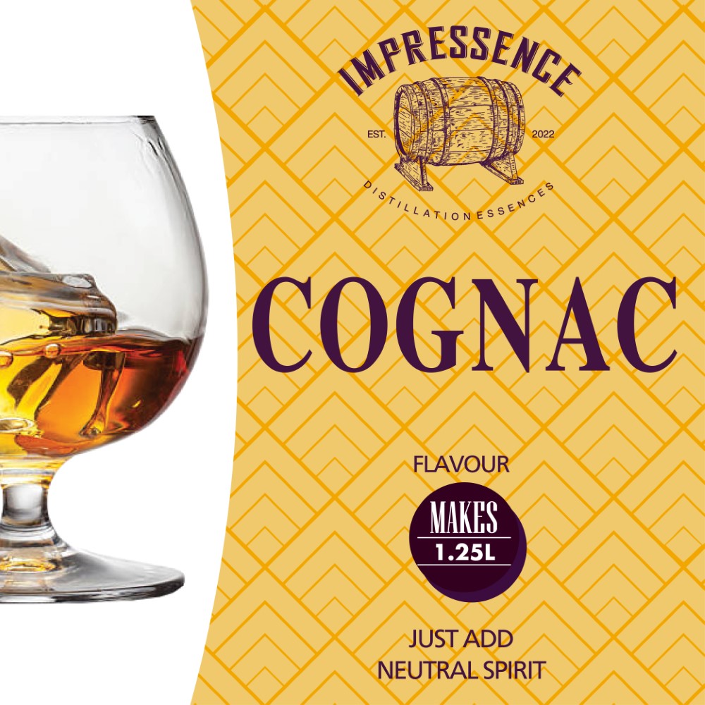 This makes 1.25L of delicious French XO Styled Cognac. It boasts of fresh peach and plums to more distinguished aromas of concentrated prunes, figs, and dried apricots. 
