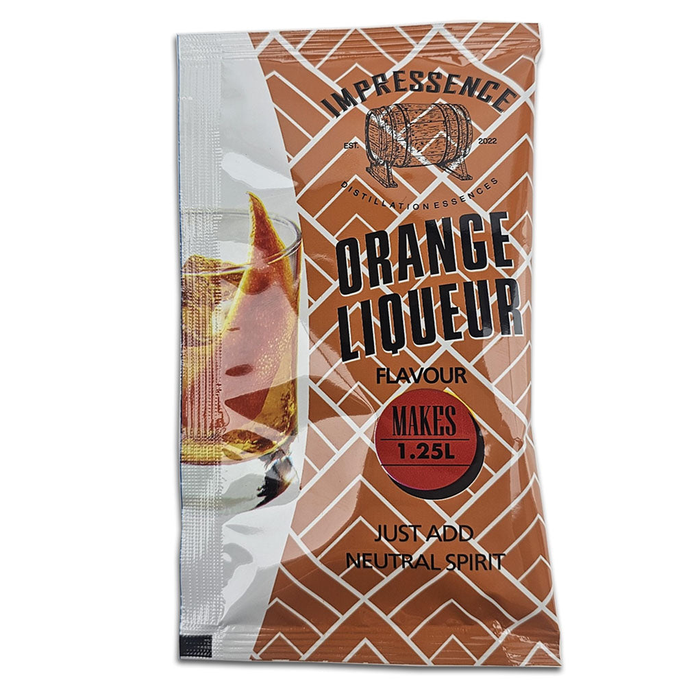 Impressence Orange Liqueur 50ml sachet - In the style of Cointreau triple-sec with sweet and bitter orange notes.