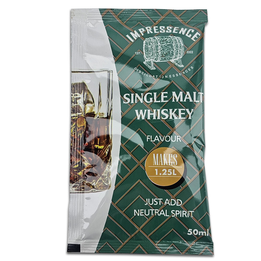 Impressence Single Malt Whiskey 50ml Sachet - Smooth and Oak Forward.