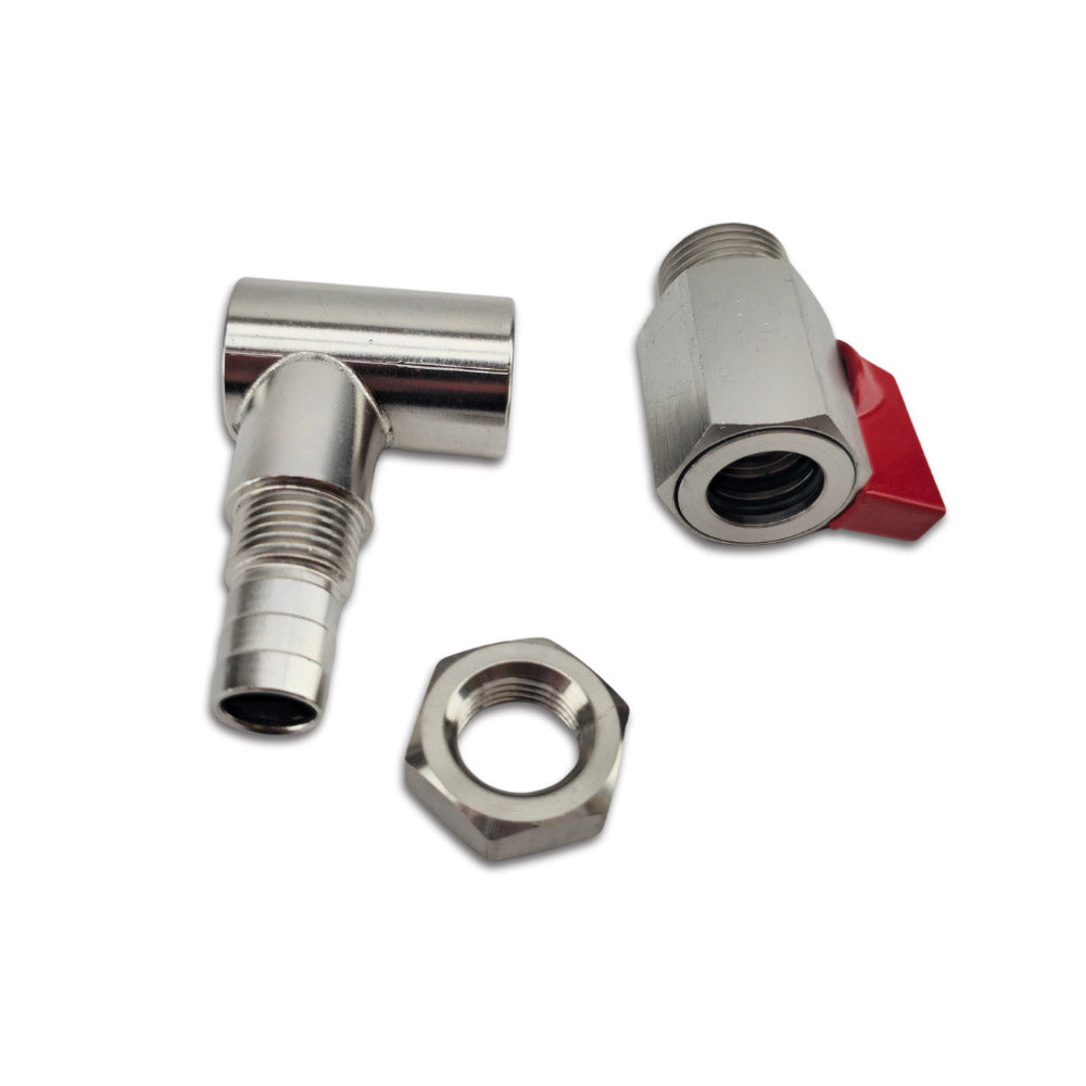 This PPSU sight glass stainless steel ball valve/elbow kit uses radial seal o-rings. Two in the ball valve and two in the bottom elbow.