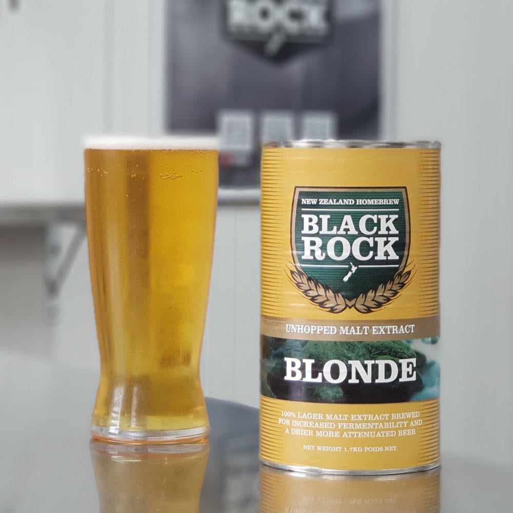 Black Rock Unhopped Blond Malt Extract. Perfect for dry, crisp lagers and blonde ales.