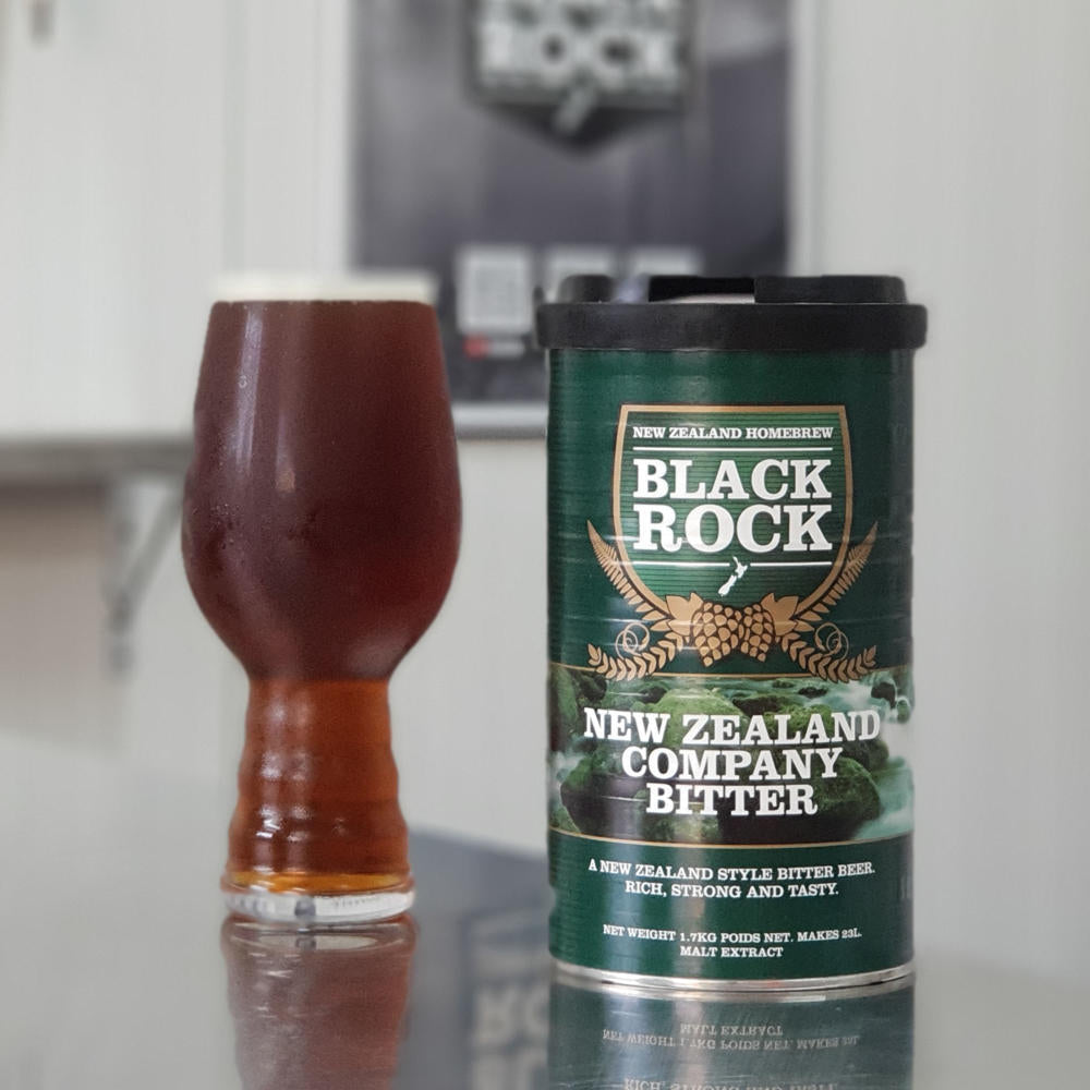 Black Rock NZ Company Bitter Liquid Malt Extract Homebrew beer kit. A rich full bodied, English Best Bitter Style Beer.