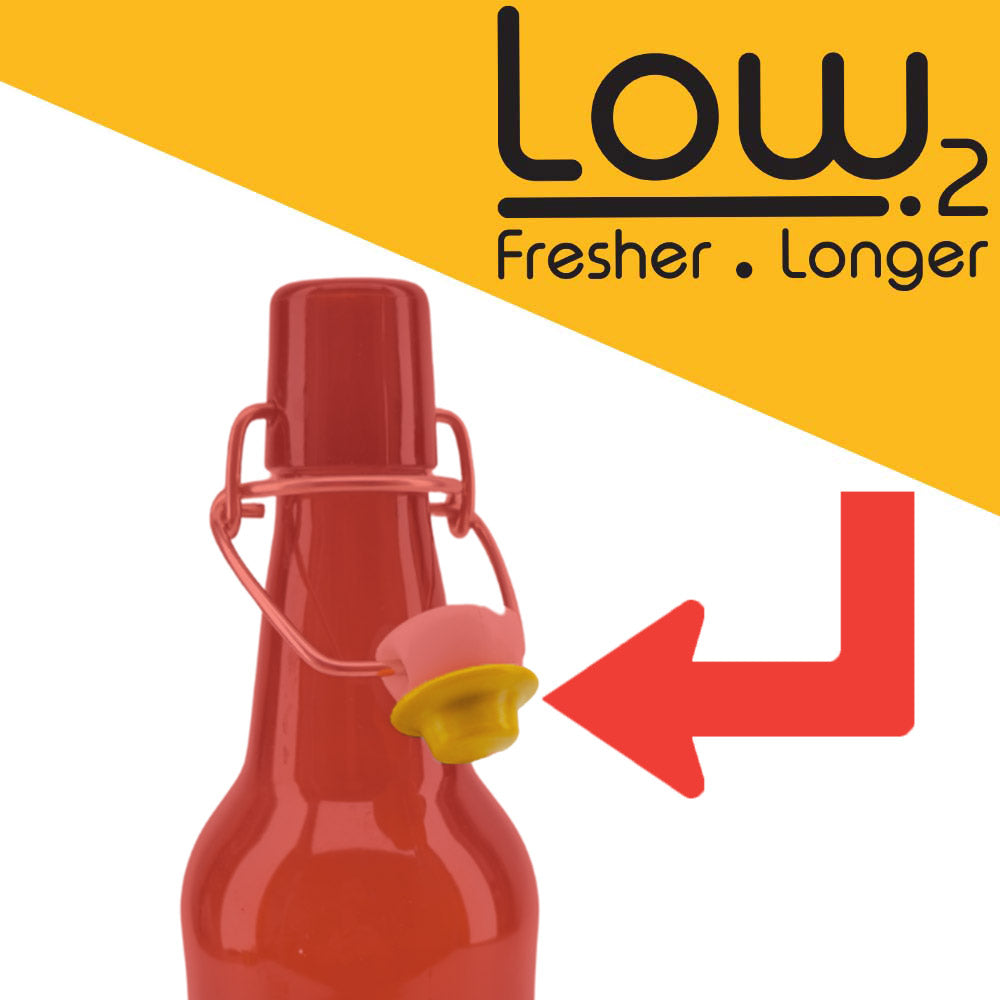 Don't fall short at the finish line! Bottle with confidence and extended freshness with KegLand's Low2 Seal Caps.